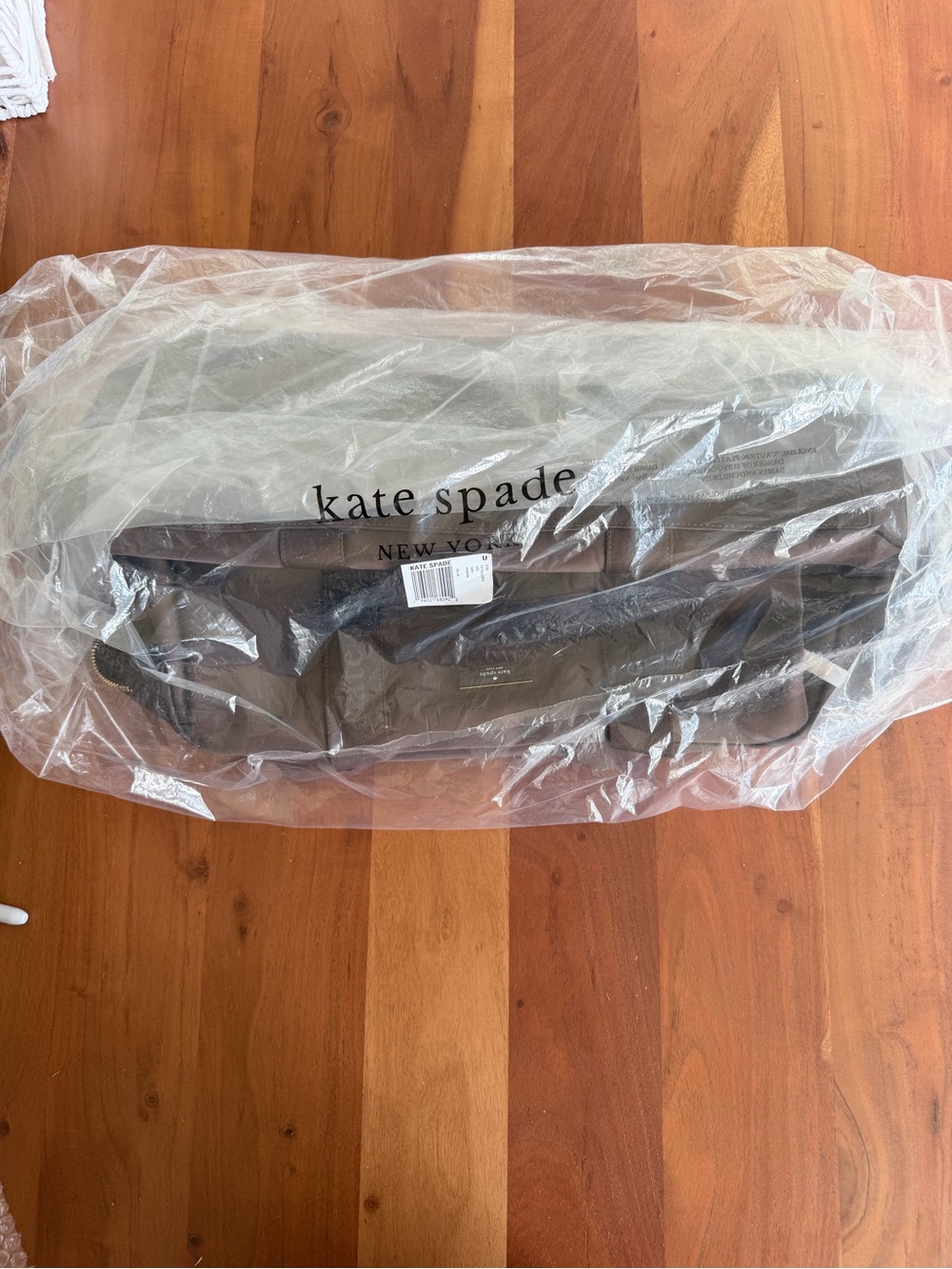 🤎 NWT Kate Spade Carter Nylon Large Weekender Hot Fudge KL968 - Picture 12 of 13